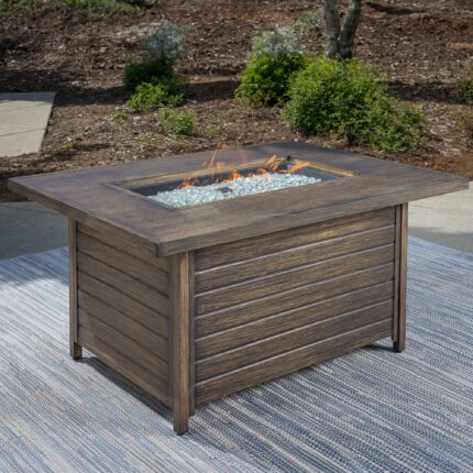Outdoor Patio Rectangular Fire Table