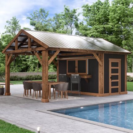 Oakley 14 x 19 Bar Shed Pavilion (Assembly Included)